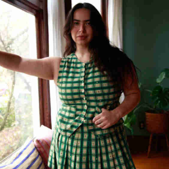 Pleated Skort