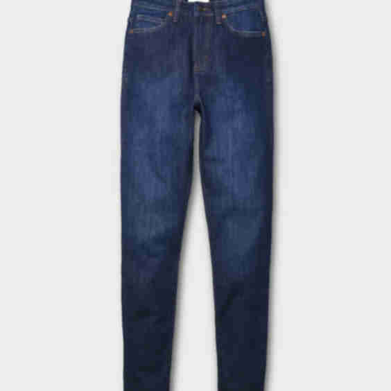 Performance Denim High Rise Straight Jeans