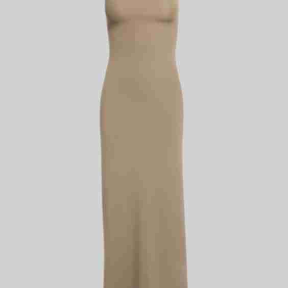 One Shoulder Dress in Single Layered Fabric