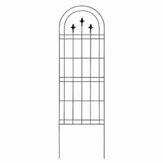 72 Inch Garden Trellis with Finials