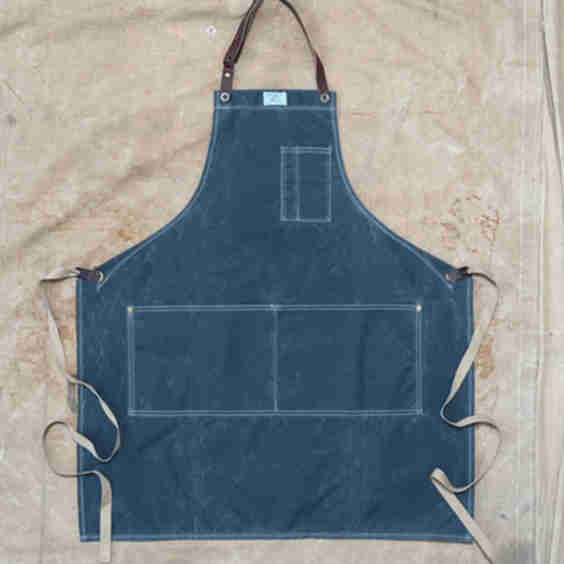 Grill Apron In Waxed Canvas