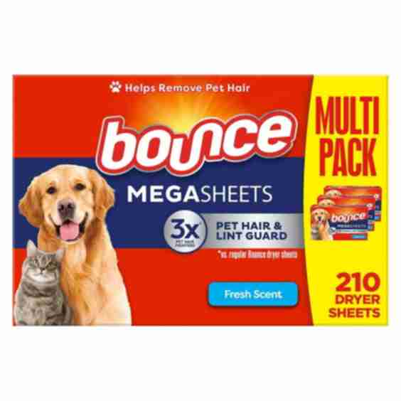 Bounce Pet Hair & Lint Guard Mega Dryer Sheets 210 ct.