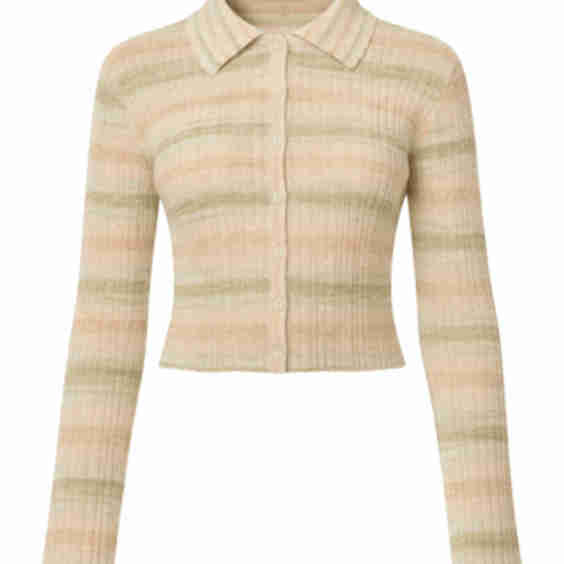 Alyson Ribbed Polo Top