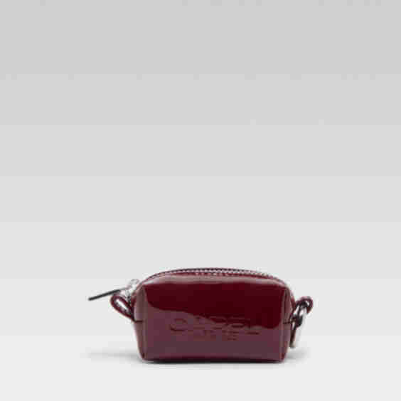 Mini Patent Leather Clutch Keychain