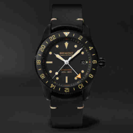 Supermarine S302 Jet Automatic GMT 40 mm Stainless Steel And Leather Watch