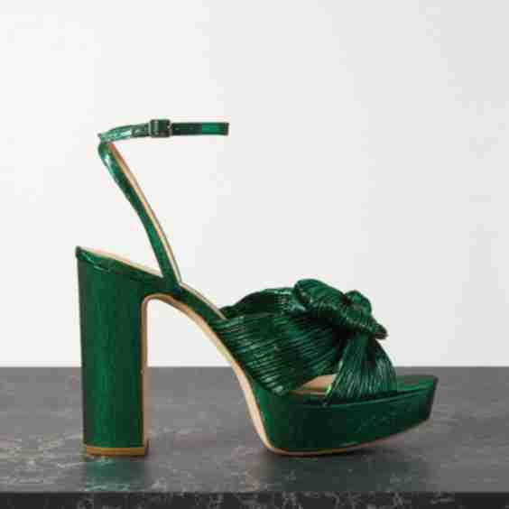 Natalia Pleated Bow Heel 