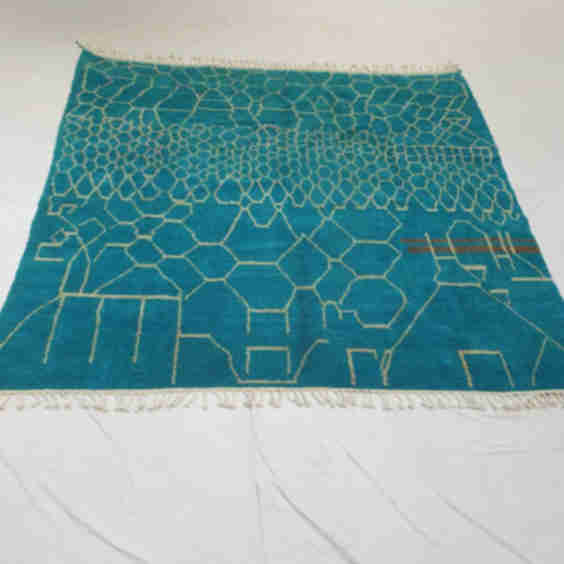 Oversized 10x10 Square Beni Ourain Rug