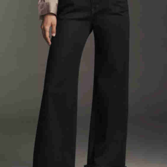 Ziggy High-Rise Wide-Leg Cuffed Jeans