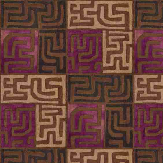 Patchwork Kuba Cloth Fabric
