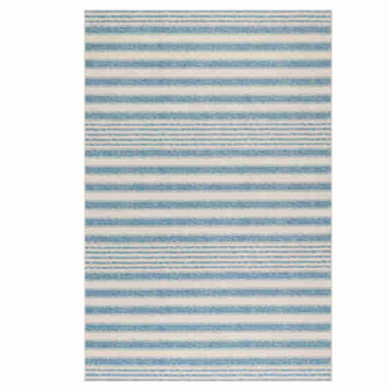 Coastal Striped Machine Washable Rug
