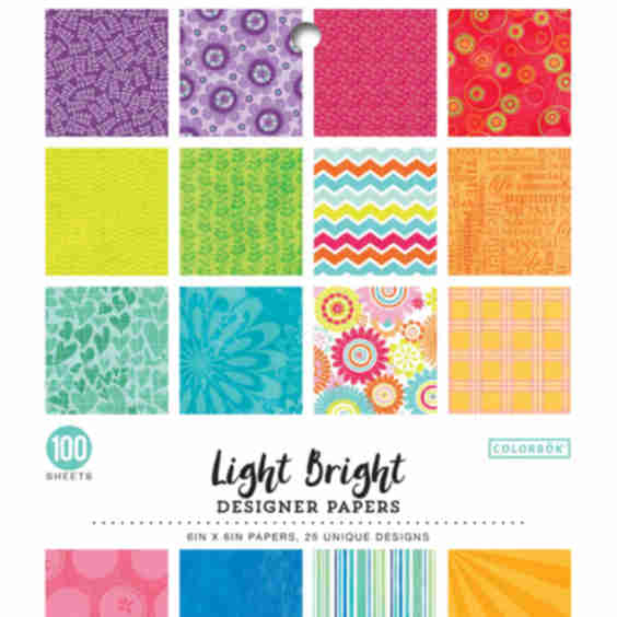 Colorbok Light Bright Designer Paper Pad 6" x 6"
