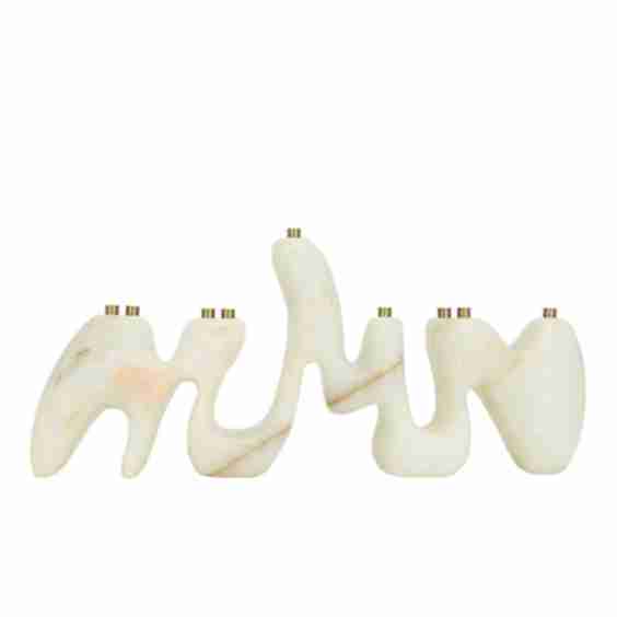 Onyx Menorah Sculpture