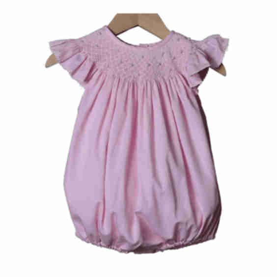 Smocked Heirloom Pique Pearl Bubble