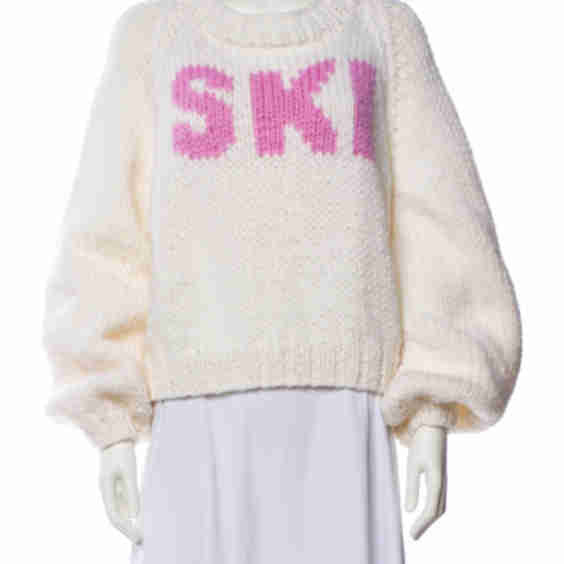 Wool Printed Sweater w/ Tags