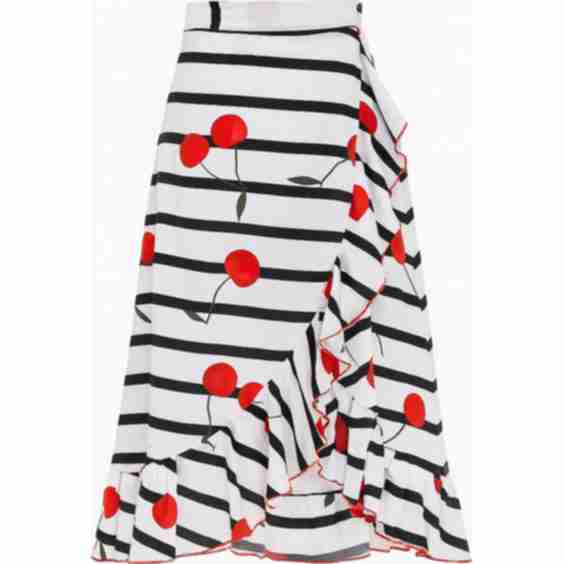 Girl's Wrap Skirt - Cherry On Top Print