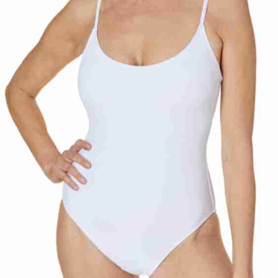 Amalfi Rib Long Torso One-Piece Swimsuit