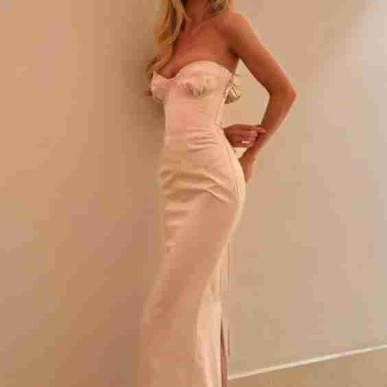 Classic Mermaid Sweetheart Light Corset Prom Dress with Slit Back
