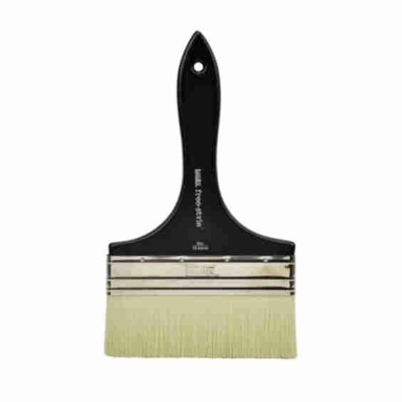 Professional Freestyle Large Scale Short Handle Broad Flat Brush