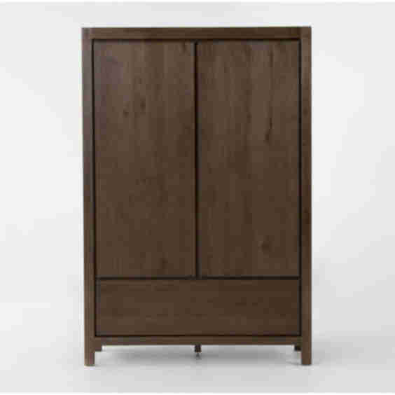 Nate Berkus x Jeremiah Brent Voyage Wood 2-Door 3-Drawer Armoire