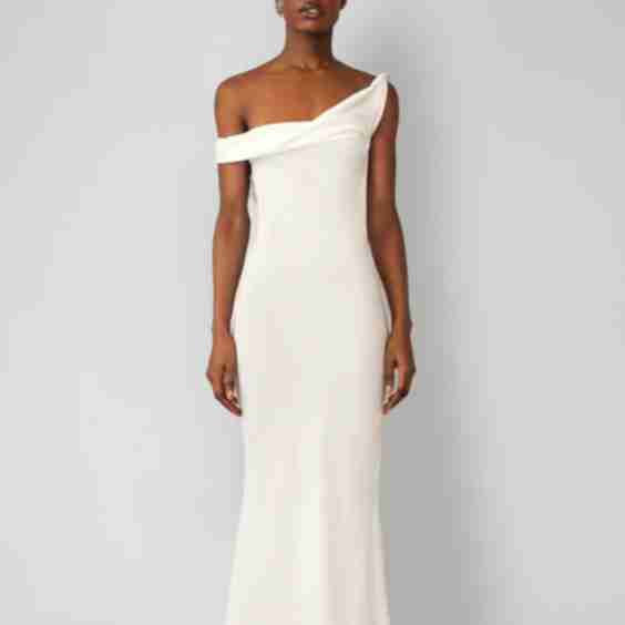 Asymmetric Twist Maxi Dress