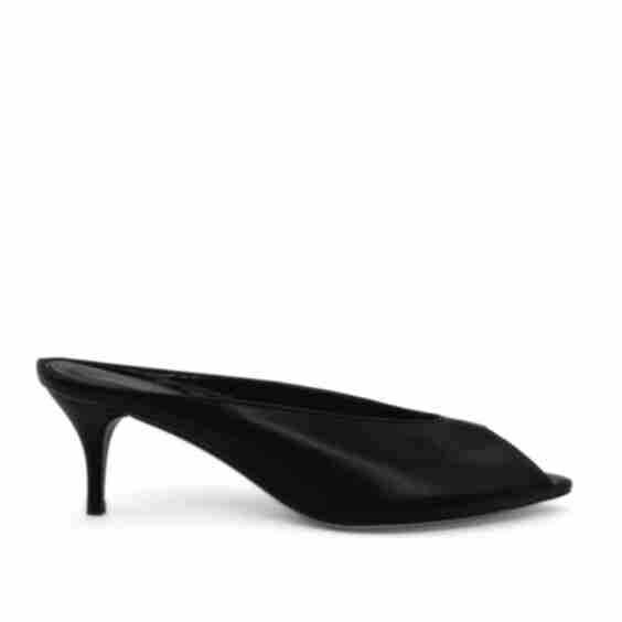 Audrey II Peeptoe Leather Mules