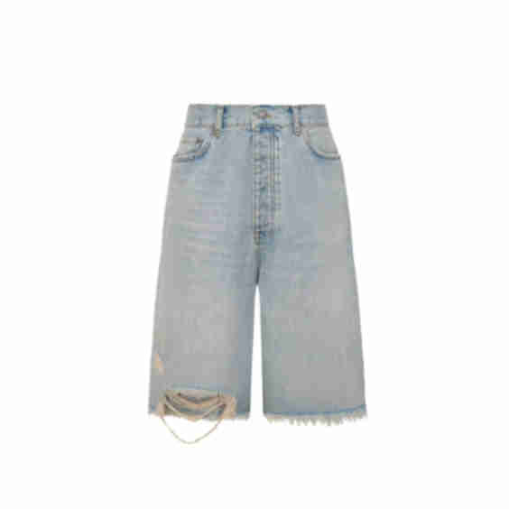 Straight Silhouette Boyfriend Shorts “1”