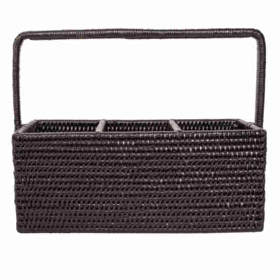 3 Section Caddy/Cutlery Holder with Handle
