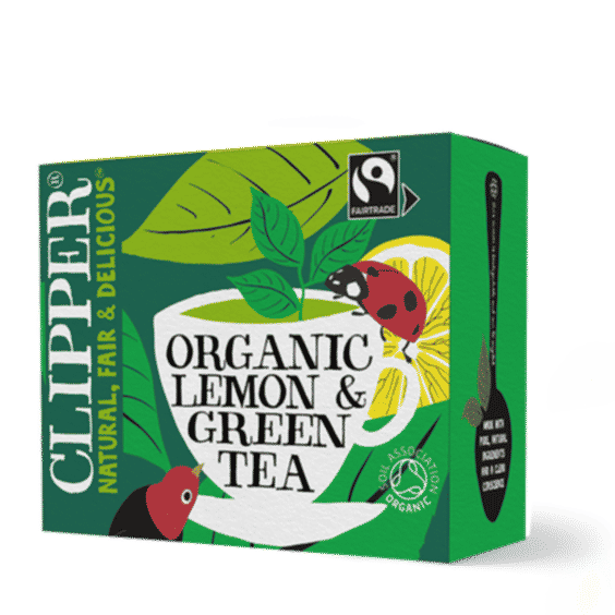 Organic Green Tea & Lemon Tea Bags 160g