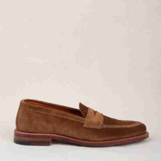 6243F Unlined Leisure Hand Sewn Loafer in Snuff Suede