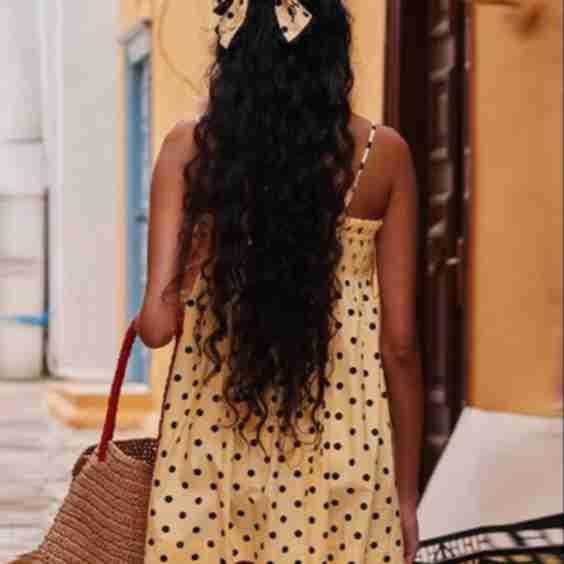 French Style Polka Dot Mini Dress