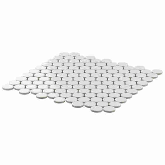 Paradise 1" Penny Round Polished Porcelain Mosaic