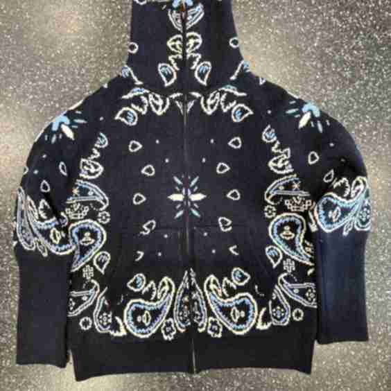 Bandana Print Zip-Up Vest Jacket