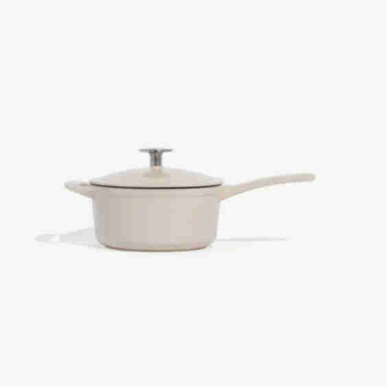 Enameled Cast Iron Saucepan