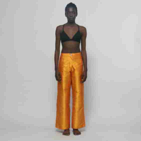 Ira Silk Shantung Pants