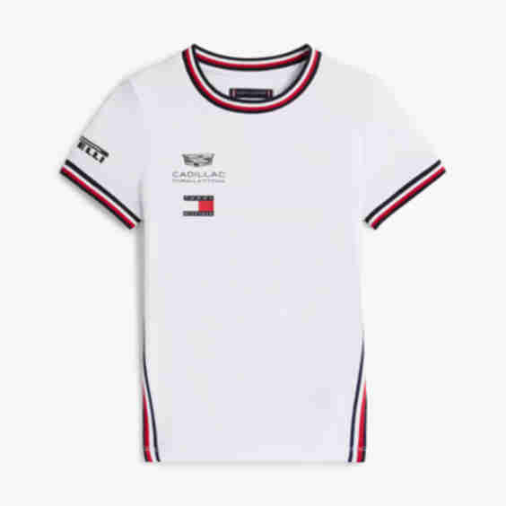 Tommy x Cadillac F1 Team Replica T-Shirt with Logo