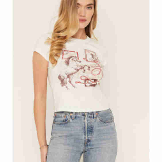 Horse Stamp Short Sleeve Graphic Tee