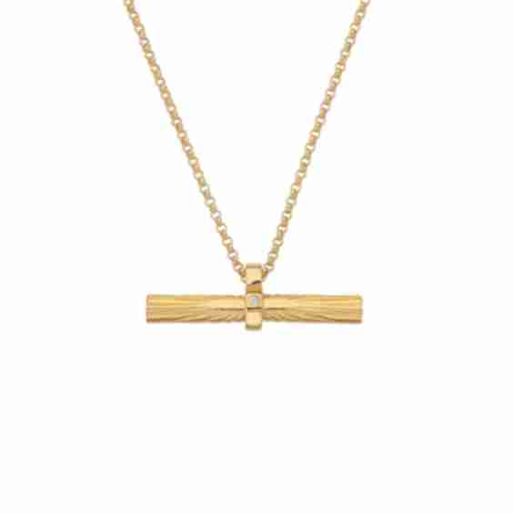Hot Diamonds 18ct Hope Bar Pendant Necklace