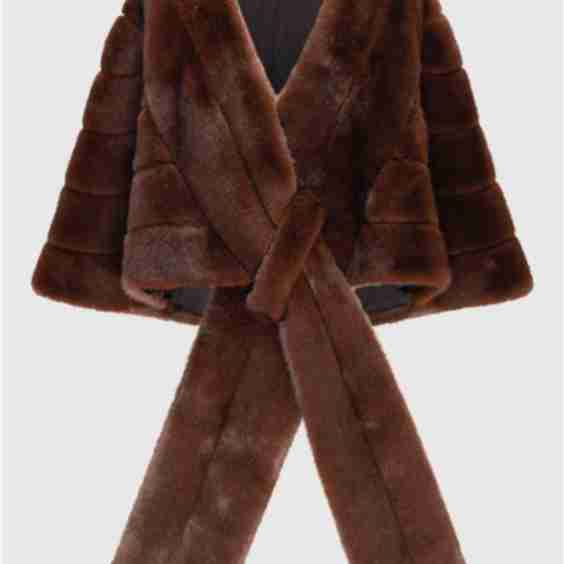 Fur Free Mink Faux Fur Stole
