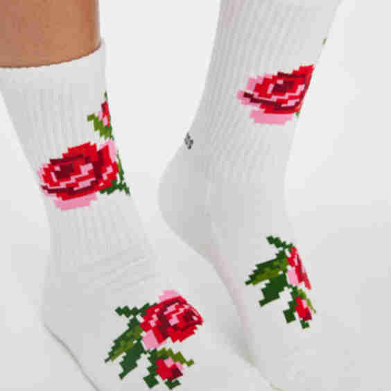 Double Rose Socks