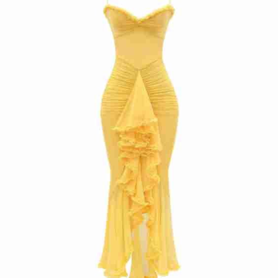 Cynthia Ruffled Maxi Dress