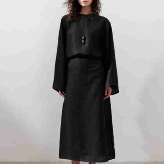 Linene Wide-Tie Dress