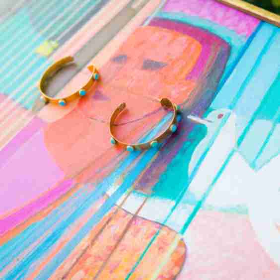 Core Hammered Hoop-As Seen On Landman Earrings