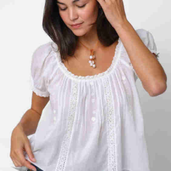 Sweet Nothings Embroidered Cotton Top