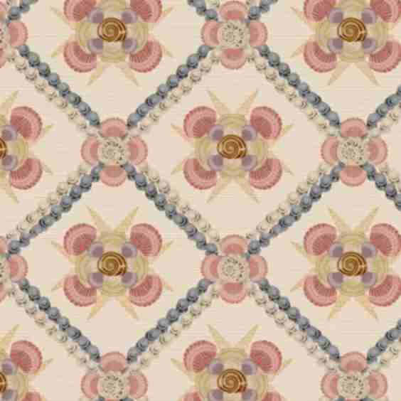 Lyford (Multi) on Sisal Grasscloth Wallpaper