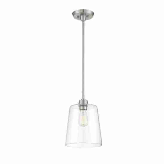 1 Light Mid Century Modern Small Pendant 11.5 Inch Tall