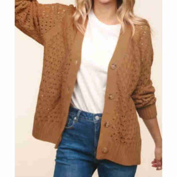 Button Down Sweater Cardigan