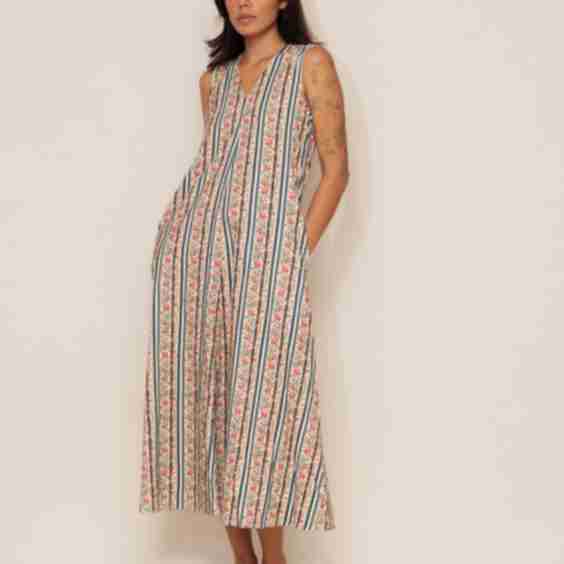The Stripe Corduroy Dress