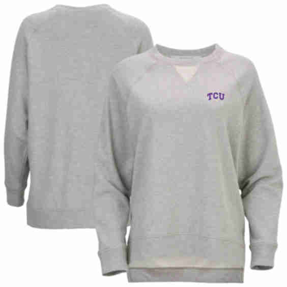 TCU Horned Frogs Harlow Terry Raglan Pullover Sweatshirt 