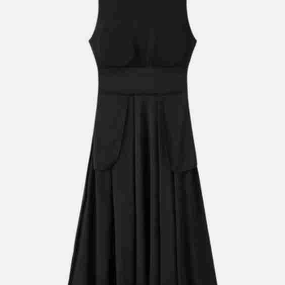 Boatneck Bamboo Ponte Bra Midi Dress with Pockets