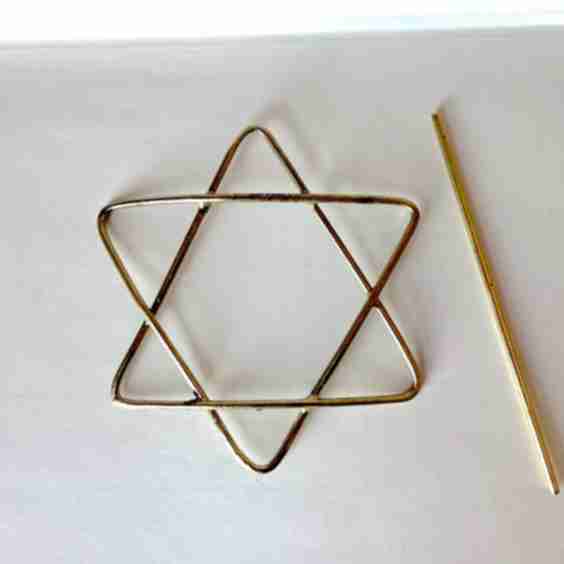 Big Star of David Hair Pin